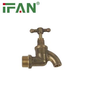 Ifan Manufacturers Brass Bibcock 1/2" 3/4" Brass Bibcock Tap Factory Price Brass Garden Bib Tap