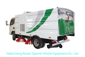 DFAC 8000 Liters Road Sweeper Truck 5 Cbm Garbage 2 Cbm Water Stainless Steel 304