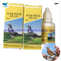 Wholesale Veterinary Drug Grade 1% Ivermectin Dropper Pour on for Bird