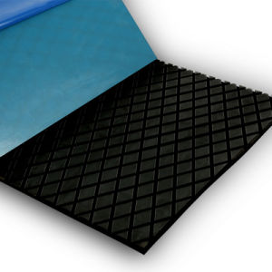 Mining Conveyor Belt Diamond Pulley Lagging Rubber Sheet with Cn Bonding Layer
