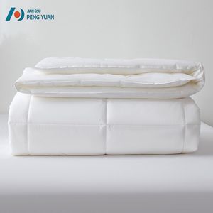 Premium Bedding Comforter Hotel Luxury All Season Medium Warmth Duvet Insert Hypoallergenic Quilt 100% Cotton Down Comforter