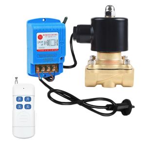 AC220V Normally Closed Digital Wireless Control Waterproof Remote Control Solenoid Valve for Smart House IoT Industry
