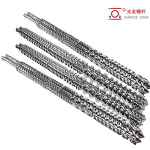 Nitrided 38crmoala Bimetallic Screw and Barrel for Plastic Extruder Screw Barrel Machine Spare Parts