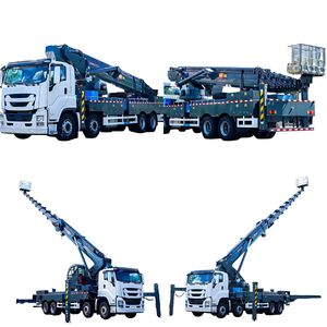 Jsuzu Truck Mounted Aerial Work Platform Bucket Truck 70m Telescopic Boom Manlift Hydraulic Platform Ladder