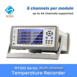 Multi-Channel Temperature Recorder Data Logger with 7" Touch Screen & Temperature Rise Display