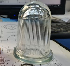 Toughened Borosilicate Impact Resistant Explosion Proof Glass Dome for Outdoor Lighting Fixture