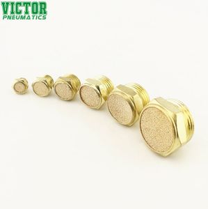 1/8 Brass Muffler Air Exhaust Silencer Muffler Pneumatic Air Silencer