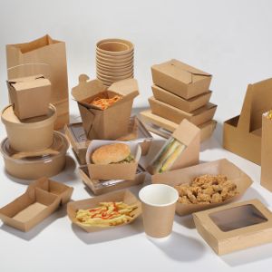 Biodegradable Natural Kraft Paper Cardboard Food Packaging Box