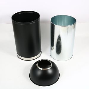 Slim Iron Trash Can Kitchen Dust Bin Small Commercial Trash Bin