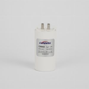 Run Capacitor 1UF 450VAC Cbb60 4 Pins with Plastic Housing for Motors