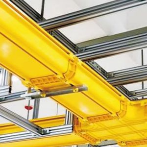 Yellow Fiber Duct PVC Plastic Cable Tray ABS Raceway