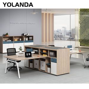 Yolanda Commercial Office Furniture General Table Use Wood Panel Office Computer Desk Cubicle
