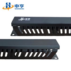 Network Rack Mount Cable Management Data Center 19inch 1u Cable Manager 24 Ports Cable Organizer