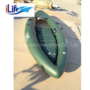 Ilife Inflatable 1 Person Popular Green Belly Fishing Boat Inflatable Boat for Sale Rubber Boat for Sea