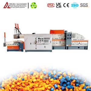 Efficient Design Plastic Granulator Pelletizer for Waste PP PE Film Woven Pipe Raffia Fiber Pallet Toy ABS PC Flakes Recycling Granulation Pelletizing Machine
