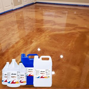 High Transparency Epoxy Metallic Low Price Clear Epoxy Resin Garage Marble Metallic Floor Coating with Free Sample