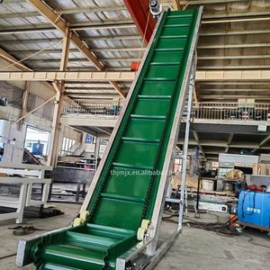 Factory Adjustable PVC Green Blue Stainless Steel Belt Conveyor
