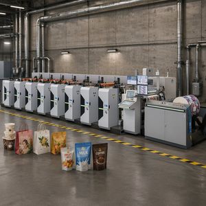 Economical Sleeve Flexo Press Lower Cylinder Cost Multi Order Printing Machine for Small Medium Packaging Factory