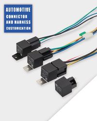 Mab with Wire Harness 12V 4pin 5pin Sealed Auto 24V 70A 14VDC Headlight Control High Power Relays