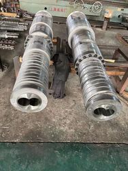 Wholesales Screw and Barrel PE PVC Bimetallic Screw and Barrel for PVC PE ABS, PE Foam Window and Door Profile Plastic Feeder Screw