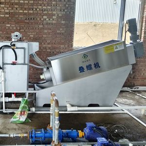 Screw Sludge Dewatering Equipment for Food Factory/Municipal Sewage Stacked Screw Machine