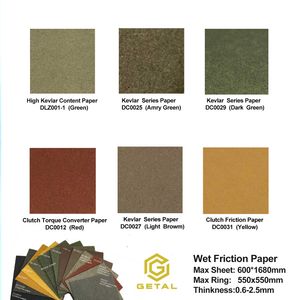 Greabox Transmission Clutch Disc Paper Friction Material