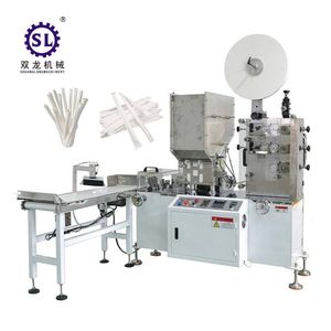 Three Side Sealing Single Paper Straw Packaging Machine