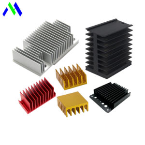 High Precision Custom 6000 Series Aluminum Heat Sink Black Anodized Aluminum Extrusion Heatsink