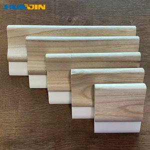 Flat Cut V-Cut White Wooden Holder Rubber