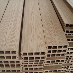 Outdoor Concrete Covering Laminate Wood Plastic Composite WPC Embossed Deck Flooring Panels