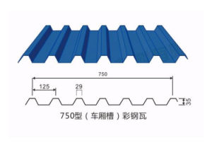 Made in China Manufacturer PPGI Color Coating Metal Wave Corrugated Steel Roof Tiles