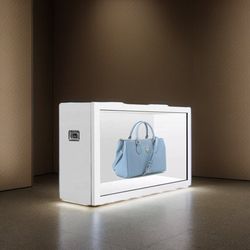 55 Transparent Cabinet LCD Display Box Digital LCD Showcase Fridge Door Interactive LCD Monitor