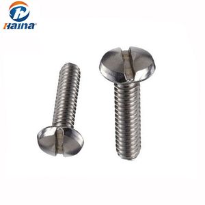 Stainless Steel Cheese Head Slotted Screw, Slotted Pan Head Screw