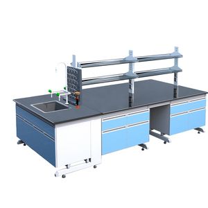 School Desk and Chair Physics Lab Furniture Science Laboratory Furniture Table Customization Lab Work Bench with Sink