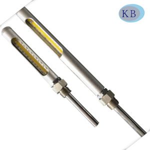 Durable Industrial Stainless Steel Glass Thermometers with Metal Shield