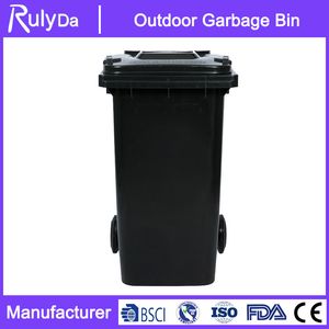 Outdoor 240L Plastic Wheeled Waste Bin Garbage Bin Trash Can