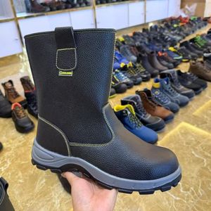 PPE Leather Safety Shoes with Steel Toe for Industrial Workplace Protection