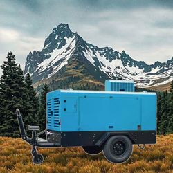 Compact Portable Diesel Driven Air Compressor for Outdoor Tasks