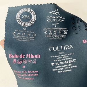 High Quality Washing Label Heat Transfer Iron on Label for Shirt