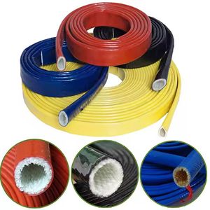 Fire Resistant Heat Resistant Fiberglass Hoses Silicone Rubber Sleeve/Silicone Fiberglass Sleeve