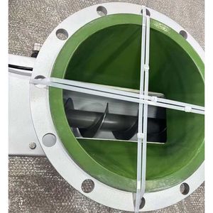 Stainless Steel Screw Conveyor with Non Stick Coating Round Flange Design