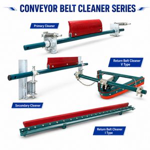 Polyurethane Cleaning Blade Conveyor Cleaning Device Return Belt Cleaner, Conveyor Cleaning Blade Belt Cleaner Equipment for Bulk Material Conveyor