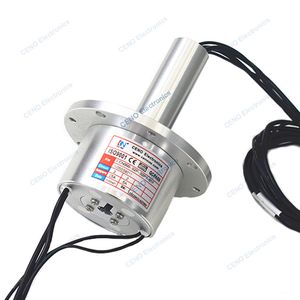 Integrate Electric Power and RF Rotary Joint with low temperature Slip Ring