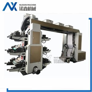 Helical Gear 6 Color Non Woven Flexo Printing Press Machine