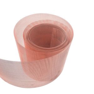 Professional Copper Metal Fabric Pure 100 120 Mesh Copper Wire Mesh Purple Copper Mesh Braided Mesh