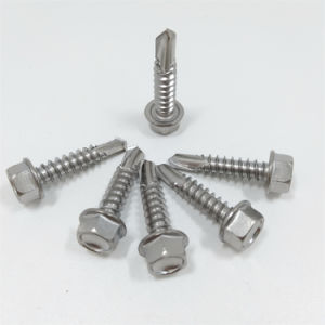 DIN7504K Stainless Steel Hex Flange Head SS304 SS316 Tek Self Drilling Screw