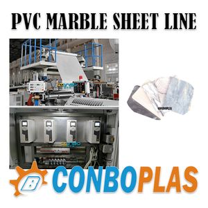 Plastic PVC Imitation Marble Wall Panel Extrusion Production Line