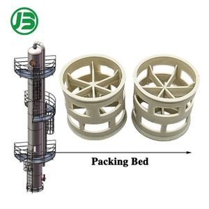 16mm 25mm 38mm 50mm PP, PVC, CPVC, PVDF, PTFE Plastic Pall Ring for Fgd Tower
