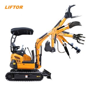 Household China EPA Mini Excavator 1 Ton Spare Parts Crawler Hydraulic Excavators Agriculture Free Shipping Diggers