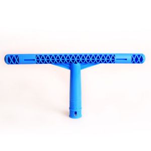 Professional 14 Inch Window Washing T Bar Durable Plastic Frame Microfiber Sleeve Glass Cleaning Tool for Commercial Use